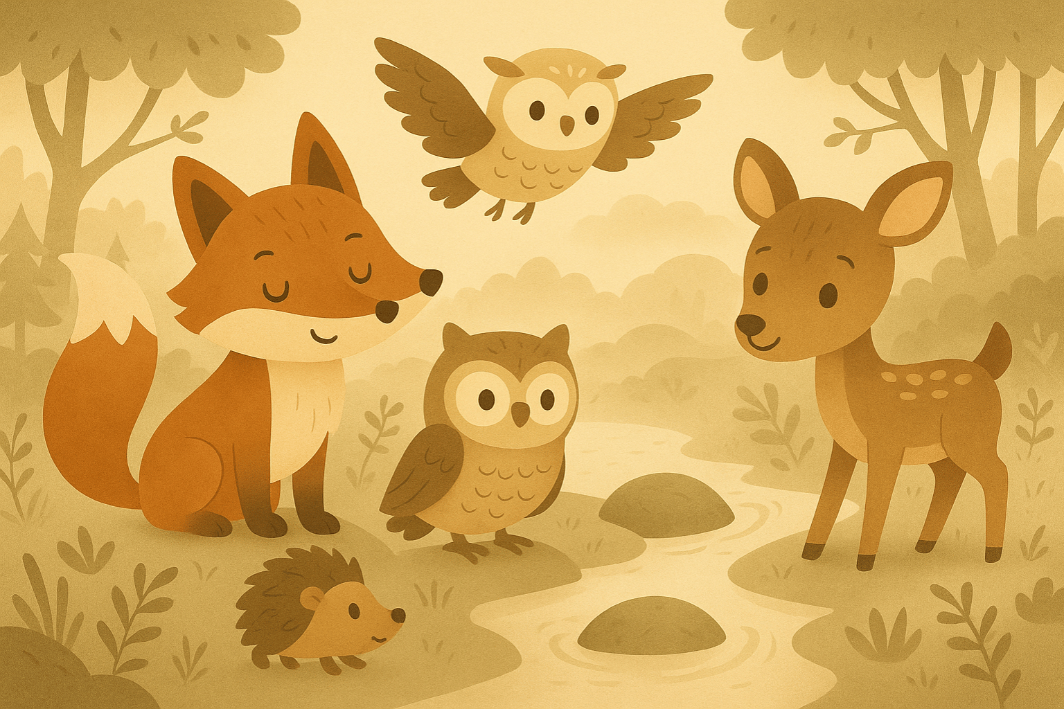 Waldtiere – „Fips und das Flüstern des Waldes“