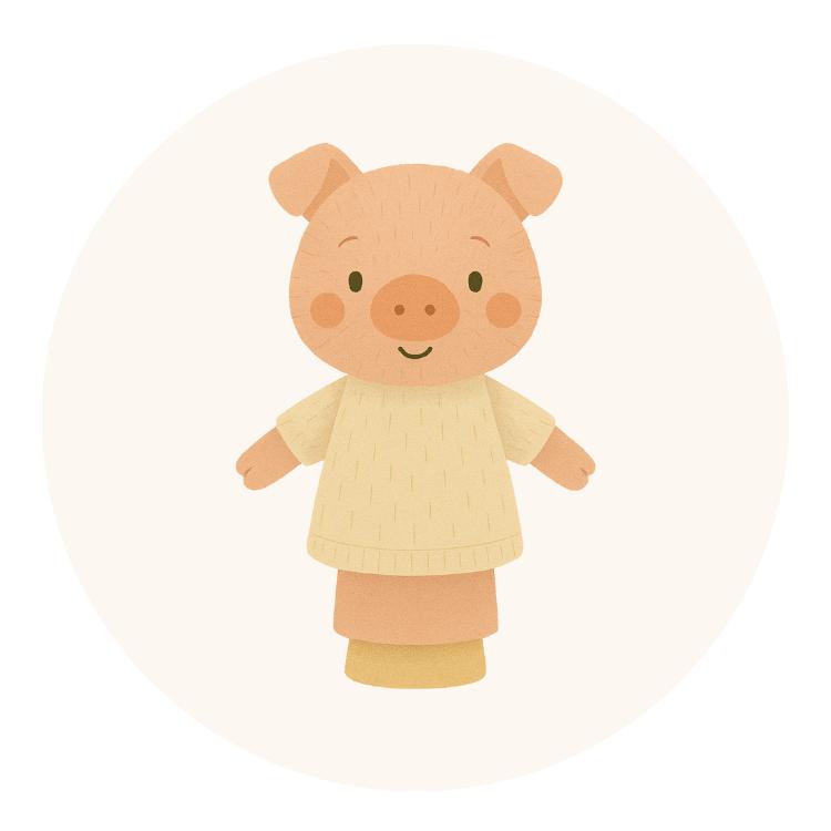 Handpuppen vom Schwein