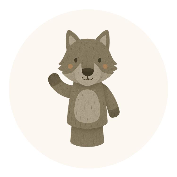 Handpuppen vom Wolf
