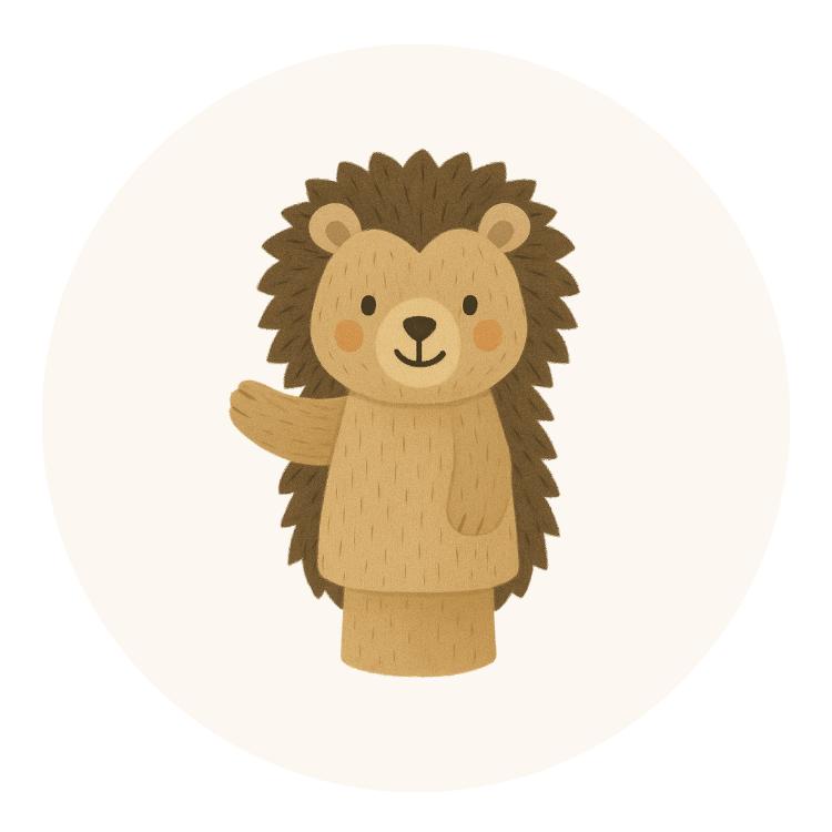 Handpuppen vom Igel