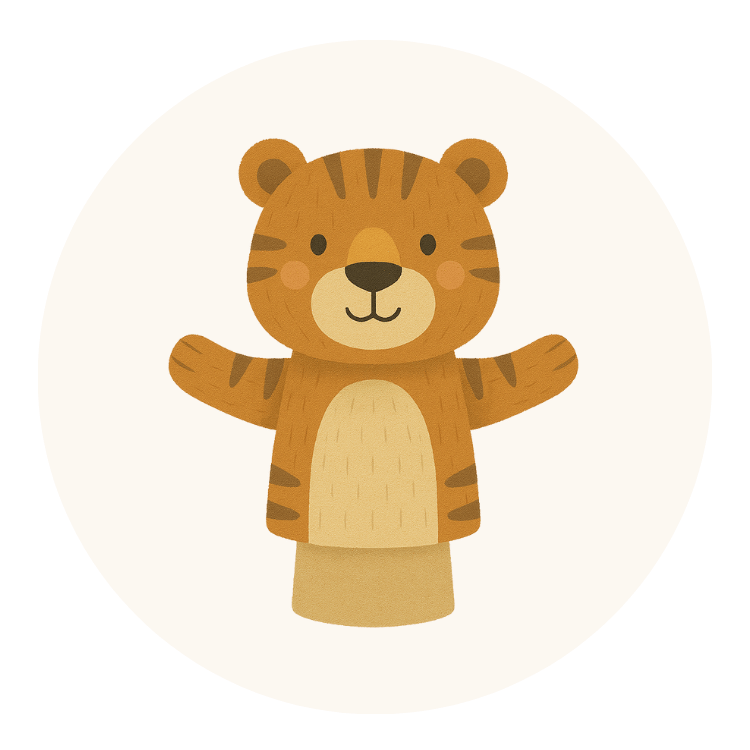 Handpuppen vom Tiger