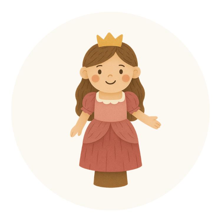 Handpuppen vom Prinzessin