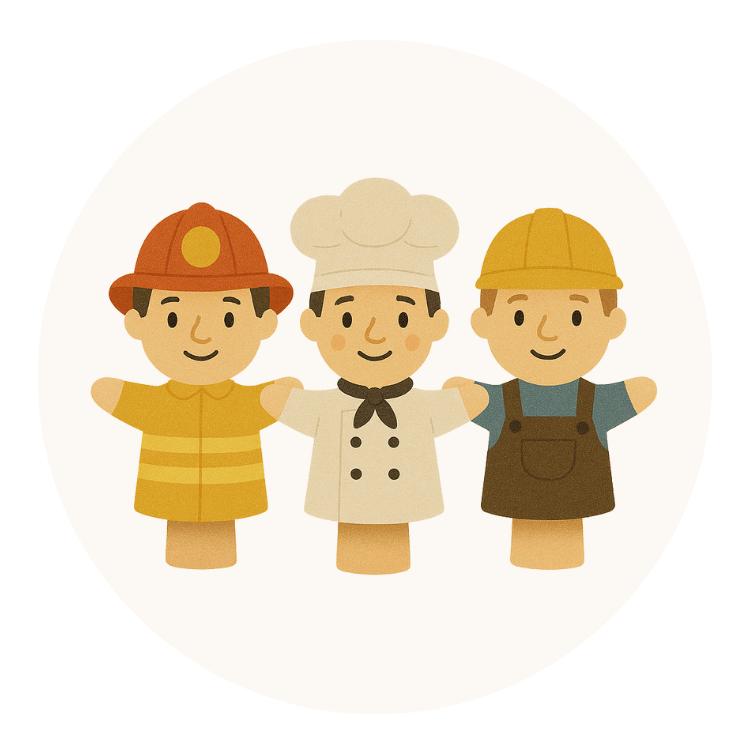 Menschliche Handpuppen