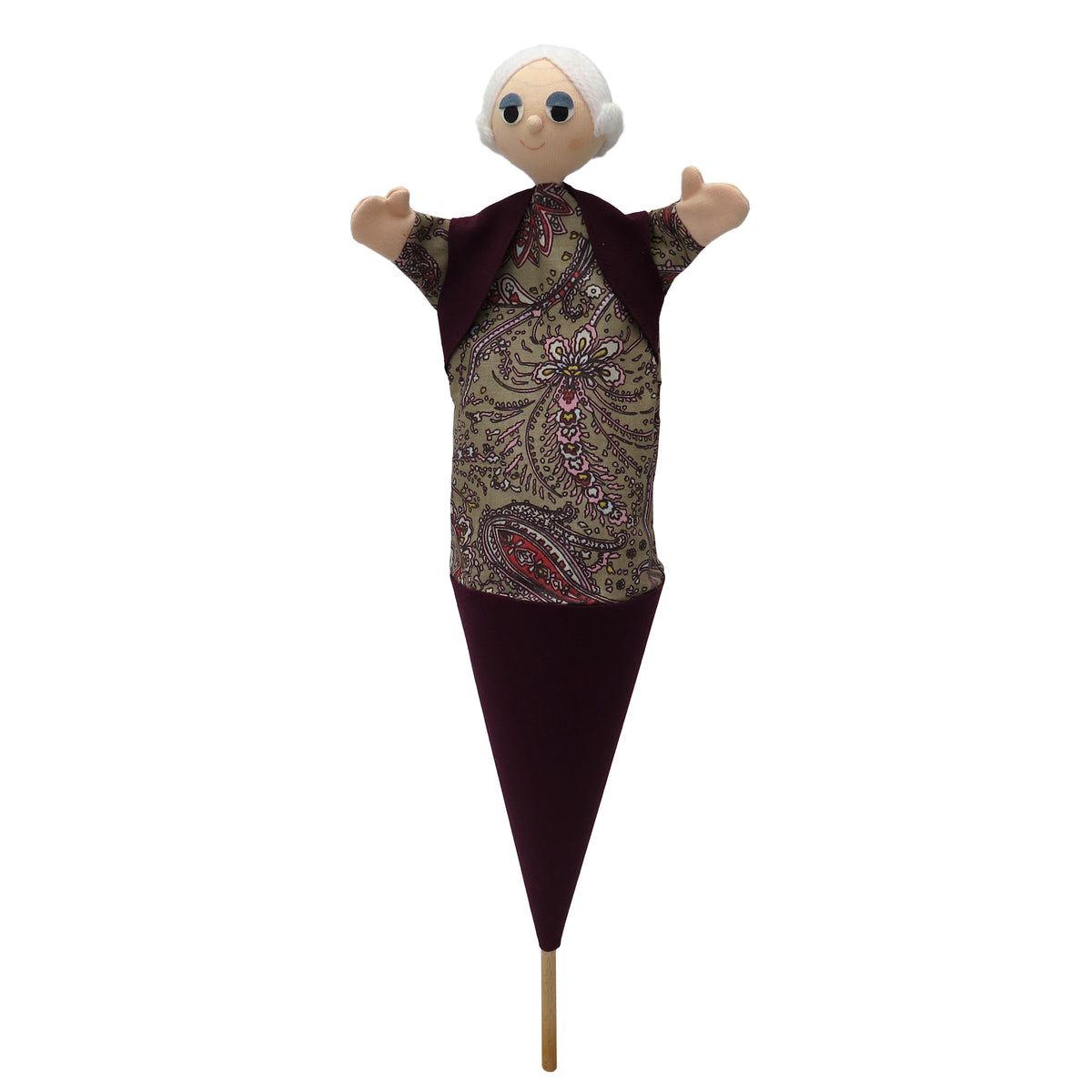 Pop-up Puppet Grandmother 55 cm, Multicolour Pop-up Puppet - Pintado & Lacado