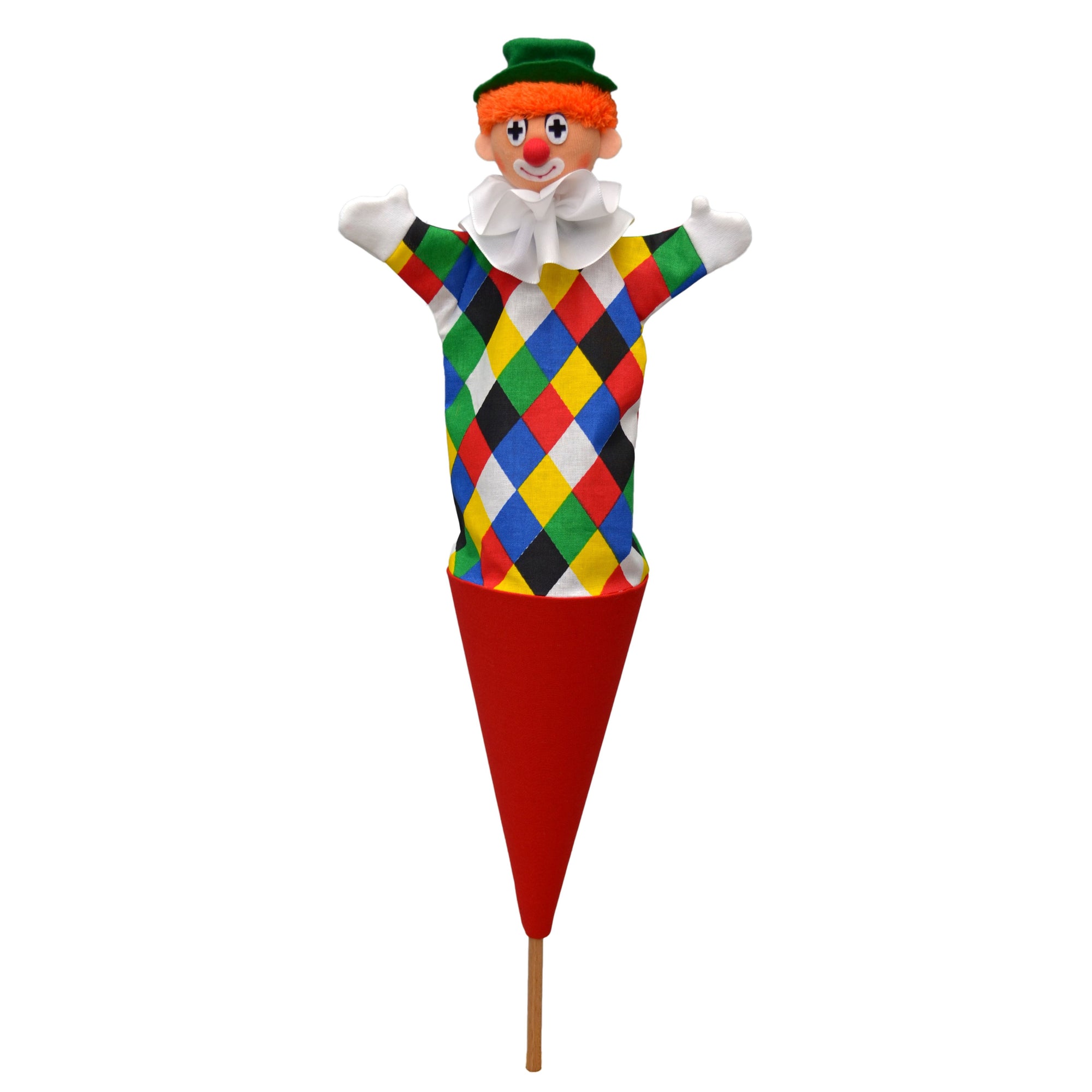 Kornoutová loutka Klaun 55 cm