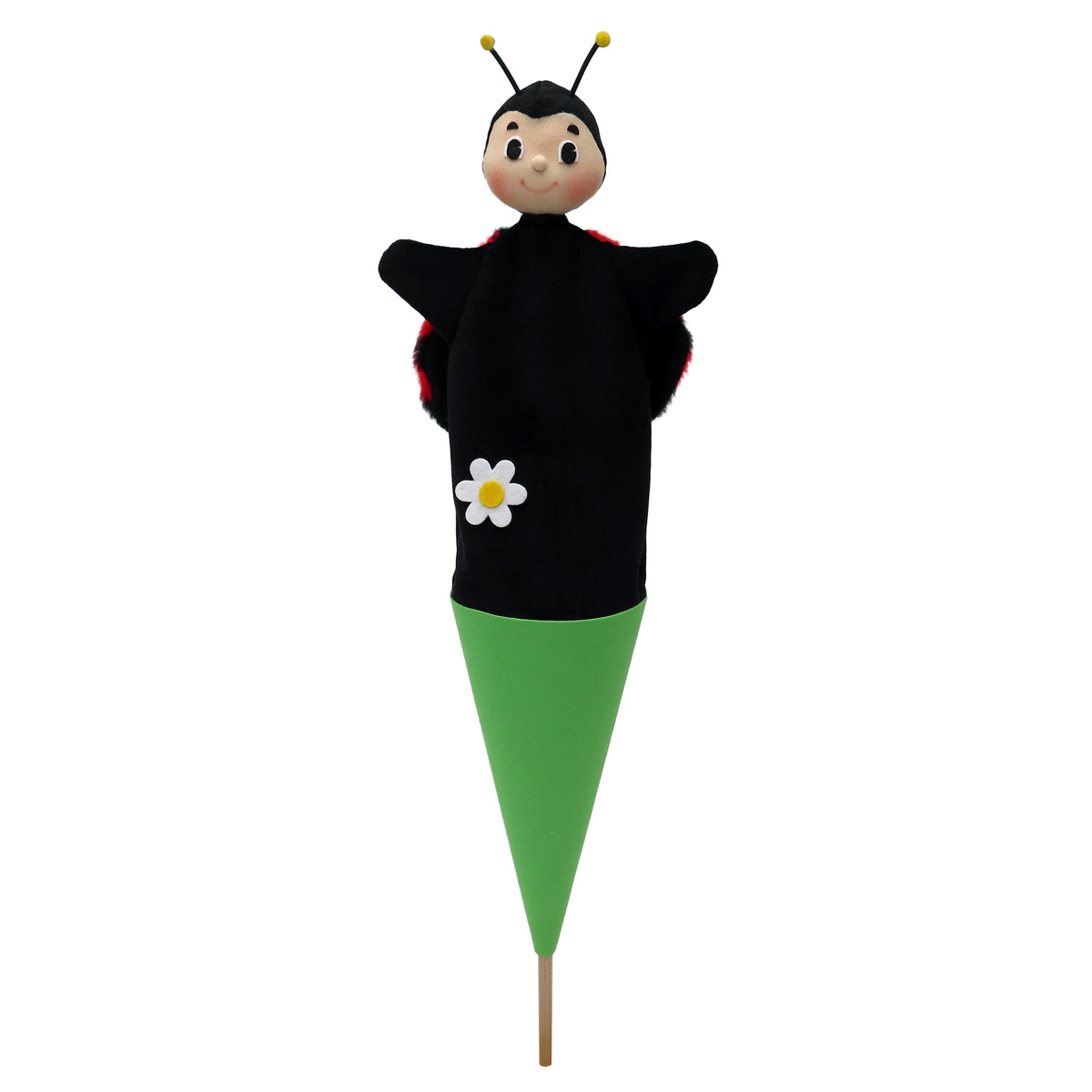 Pop-up Puppet Ladybird 55 cm, Multicolour Pop-up Puppet - Pintado & Lacado
