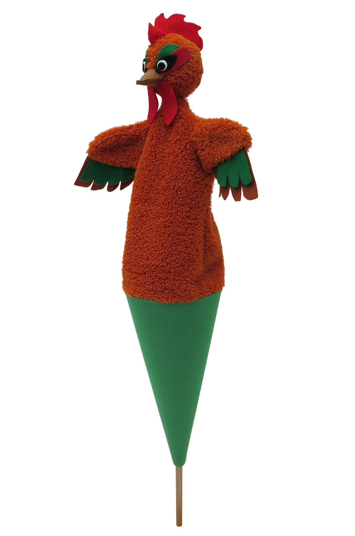 Pop-up Puppet Rooster 56 cm, Multicolour Pop-up Puppet - Pintado & Lacado