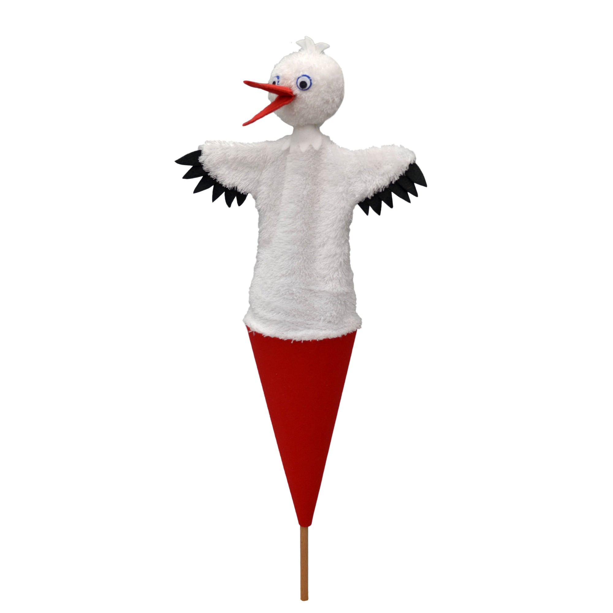 Tütenkasper / Tütenpuppen Storch 55 cm, 11364B
