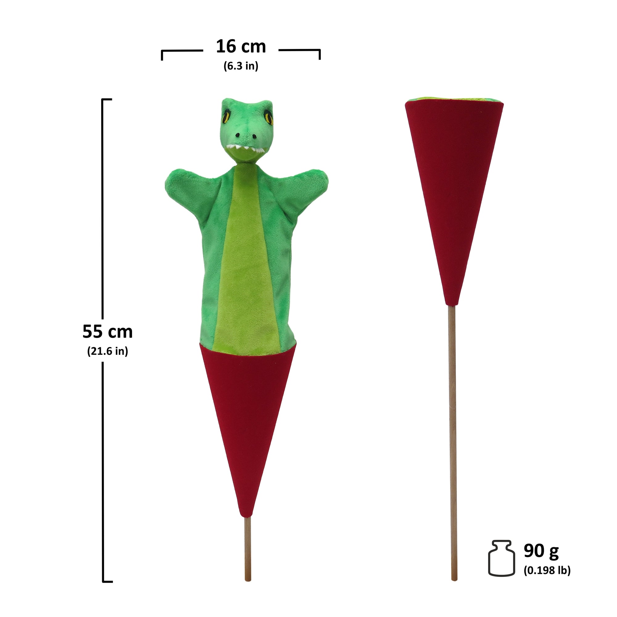 Kornoutková loutka / maňásek Krokodýl 55 cm