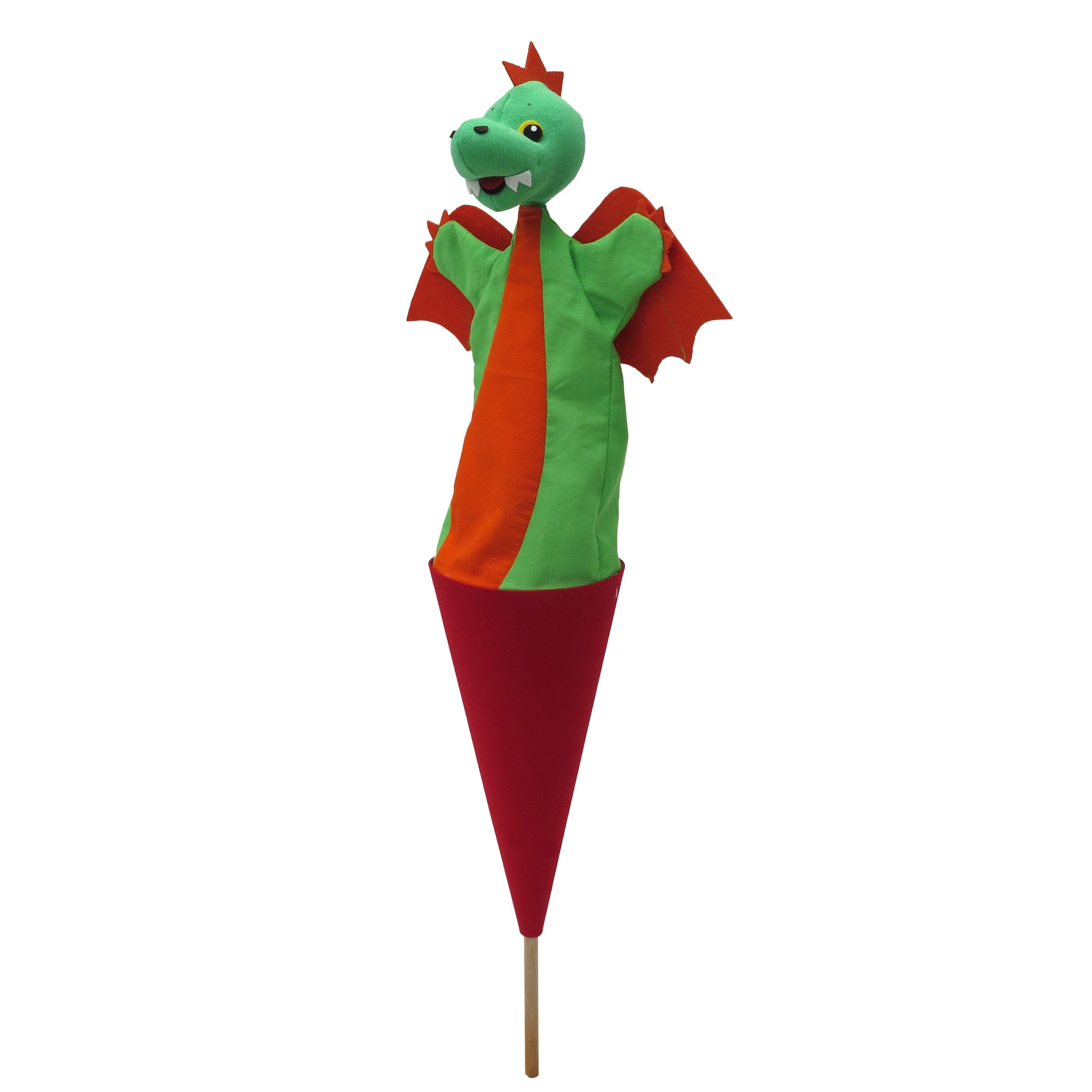 Tütenkasper / Tütenpuppen Drache 56 cm, 11457A