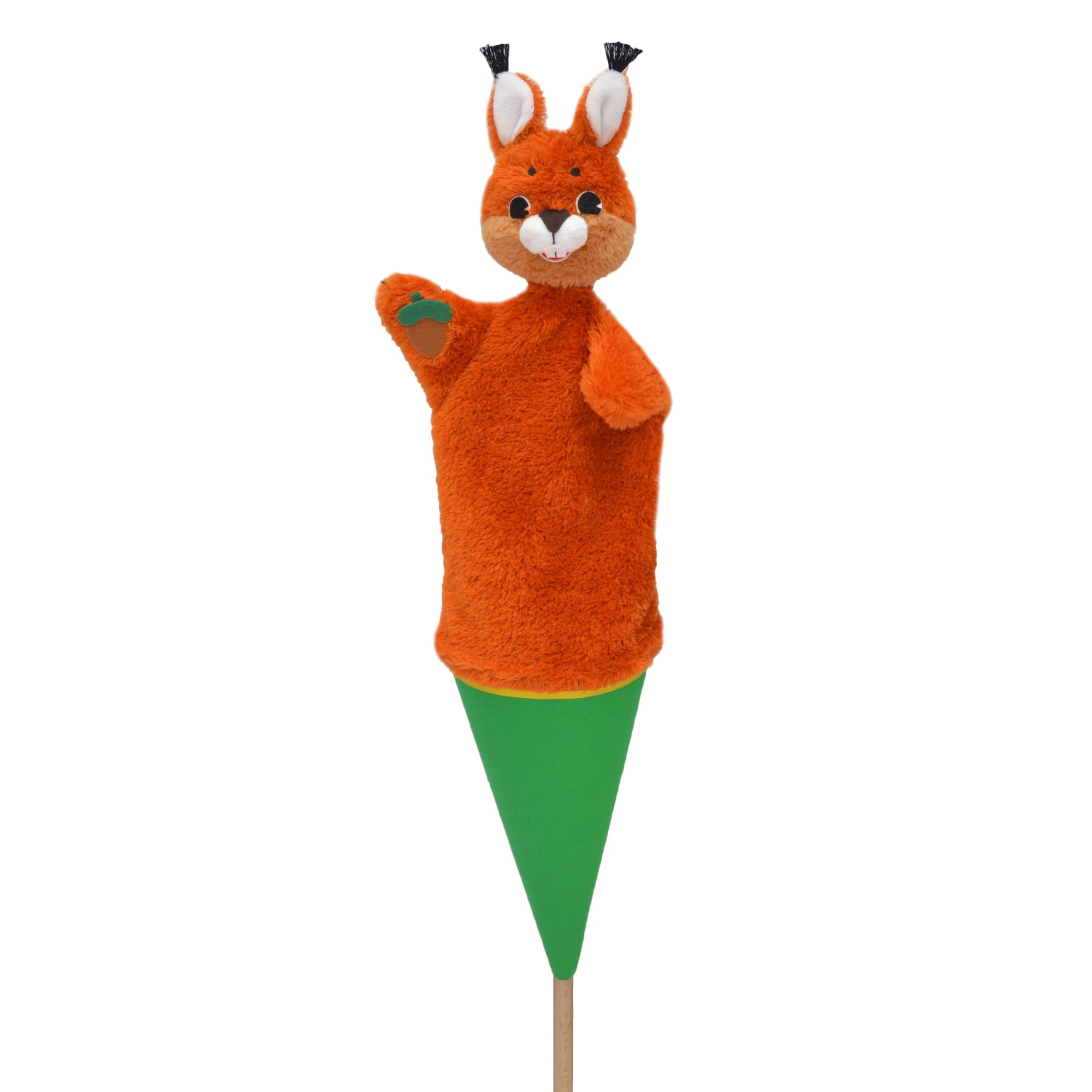 Tütenkasper / Tütenpuppen Eichhörnchen mit Nuss 57 cm, 11606A