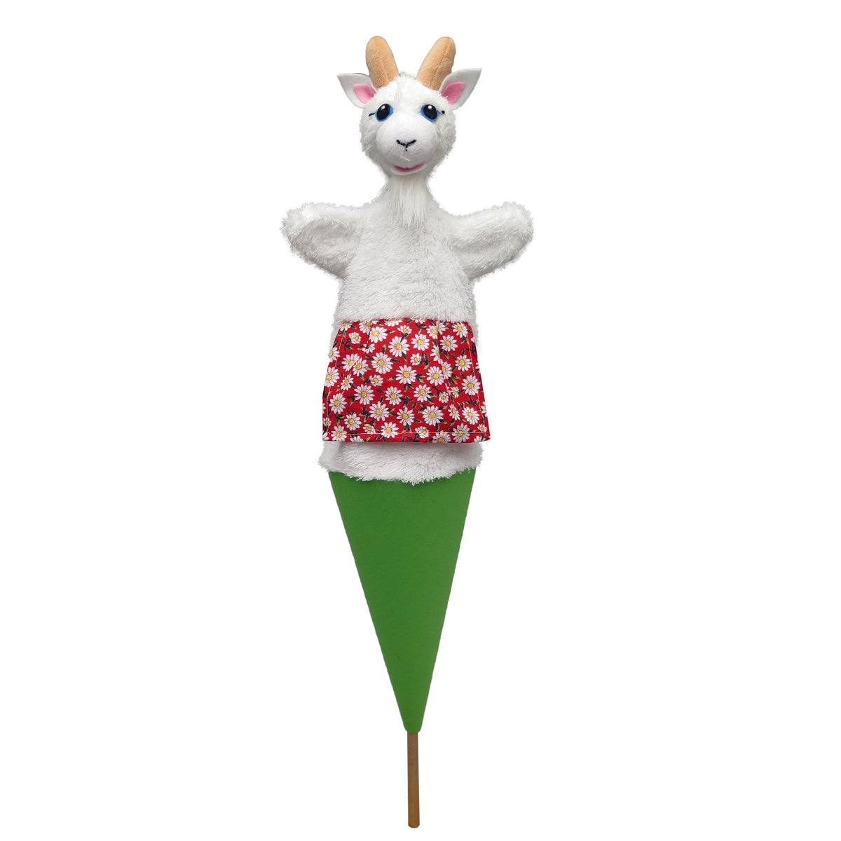 Pop-up Puppet Goat with Apron 56 cm, Multicolour Pop-up Puppet - Pintado & Lacado