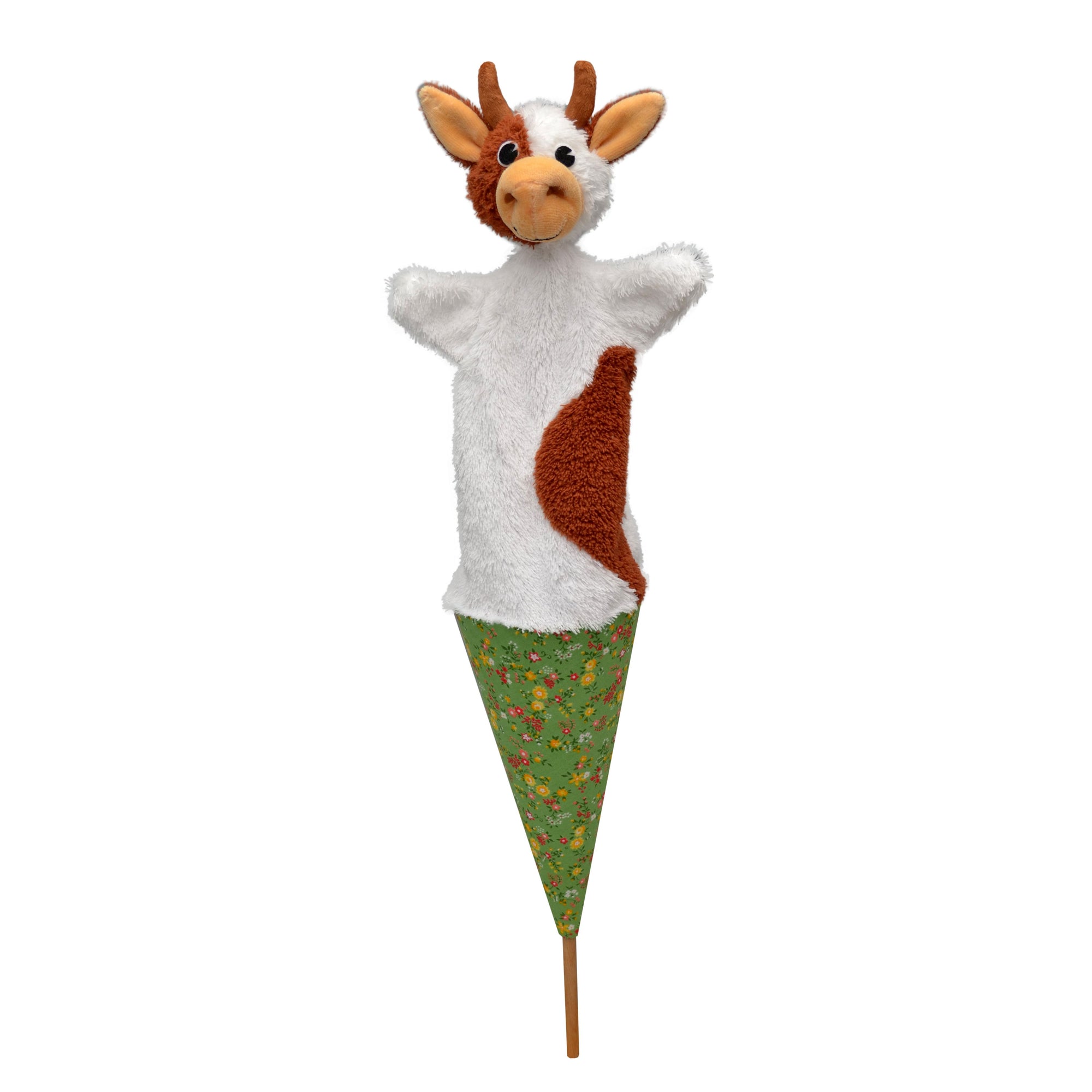 Kornoutová loutka Kráva 56 cm