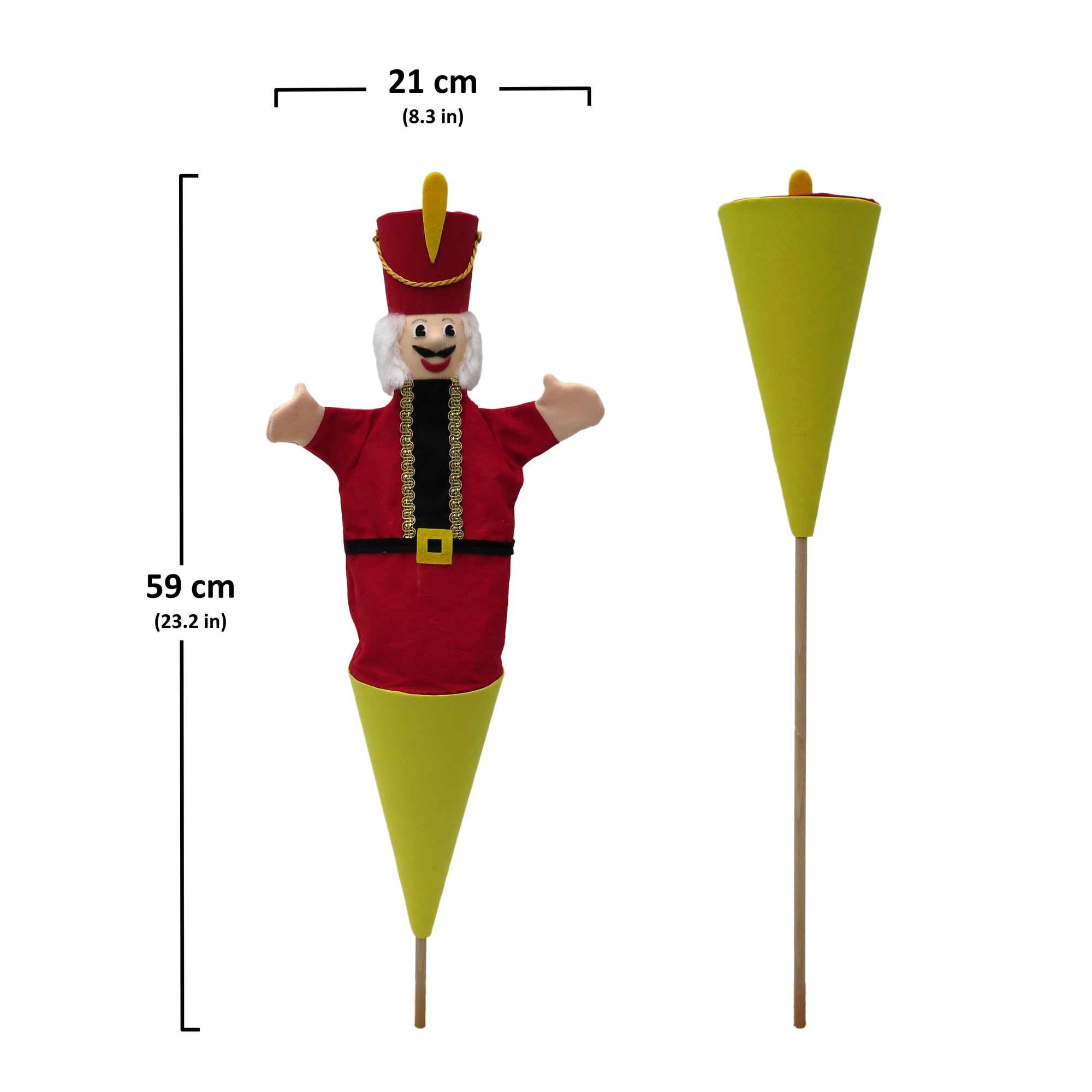 Kornoutková loutka / maňásek Louskáček 59 cm