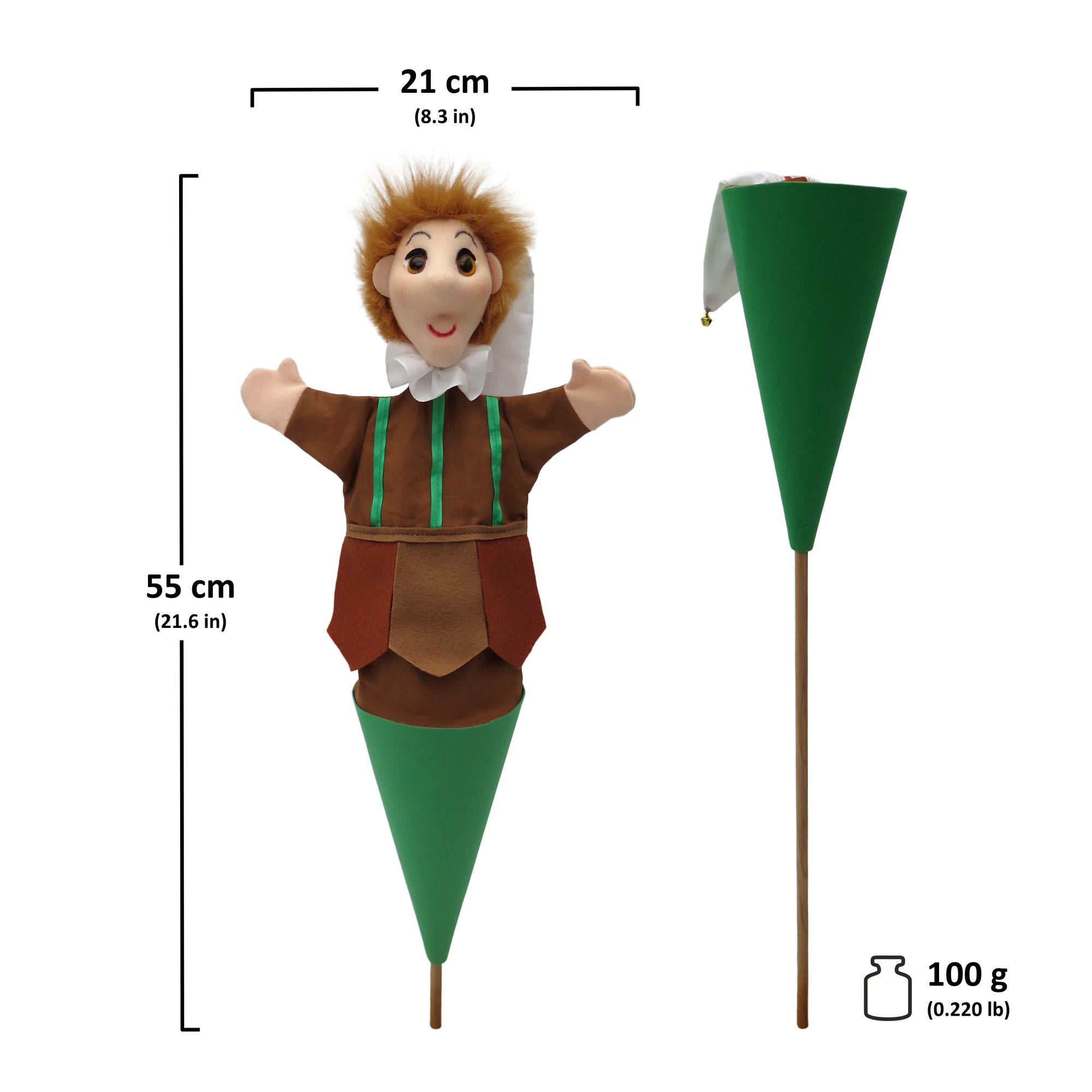 Kornoutková loutka / maňásek Kasperl 55 cm