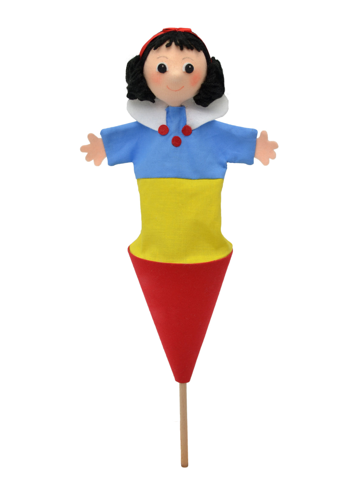 Pop-up Puppet Snow White 36 cm, Multicolour Pop-up Puppet - Pintado & Lacado