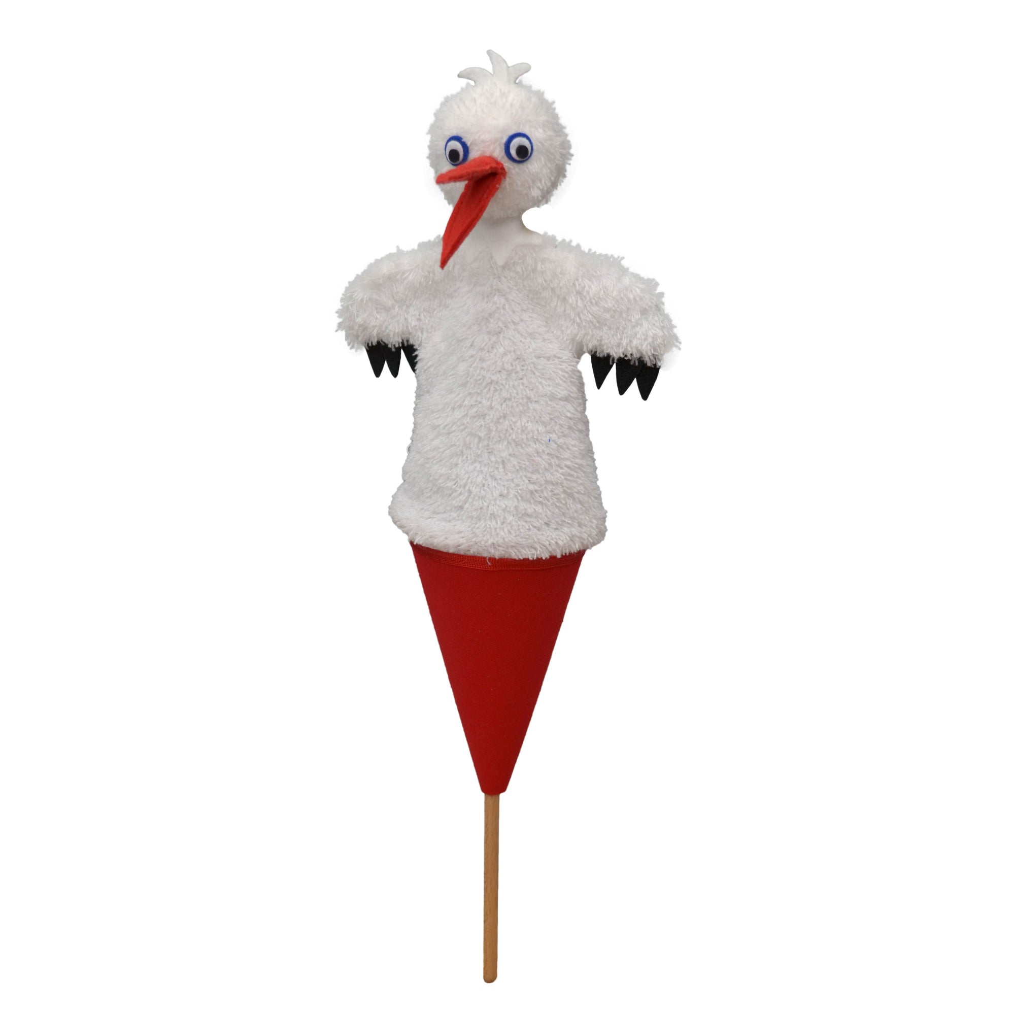 Tütenkasper / Tütenpuppen Storch 36 cm, 12364B