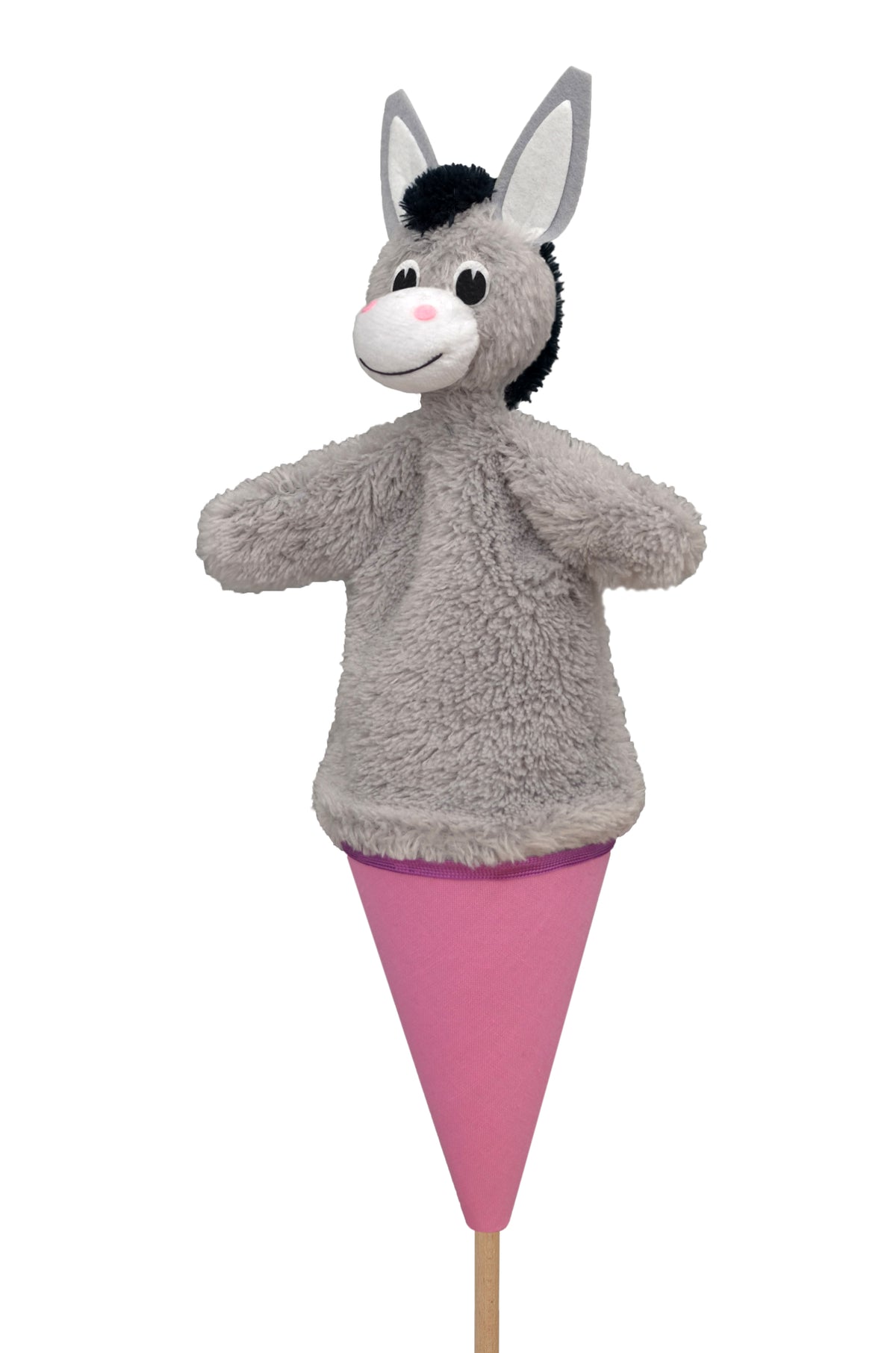 Pop-up Puppet Donkey 39 cm, Multicolour Pop-up Puppet - Pintado & Lacado