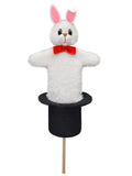 Pop-up Puppet Rabbit in Hat 38 cm, Multicolour Pop-up Puppet - Pintado & Lacado
