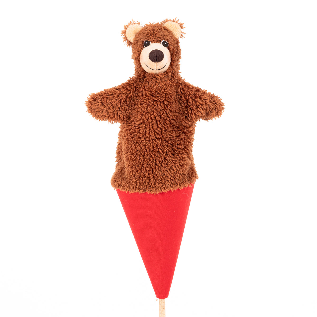 Pop-up Puppet Teddy Bear 36 cm, Multicolour Pop-up Puppet - Pintado & Lacado