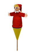 Pop-up Puppet Clown 36 cm, Multicolour Pop-up Puppet - Pintado & Lacado