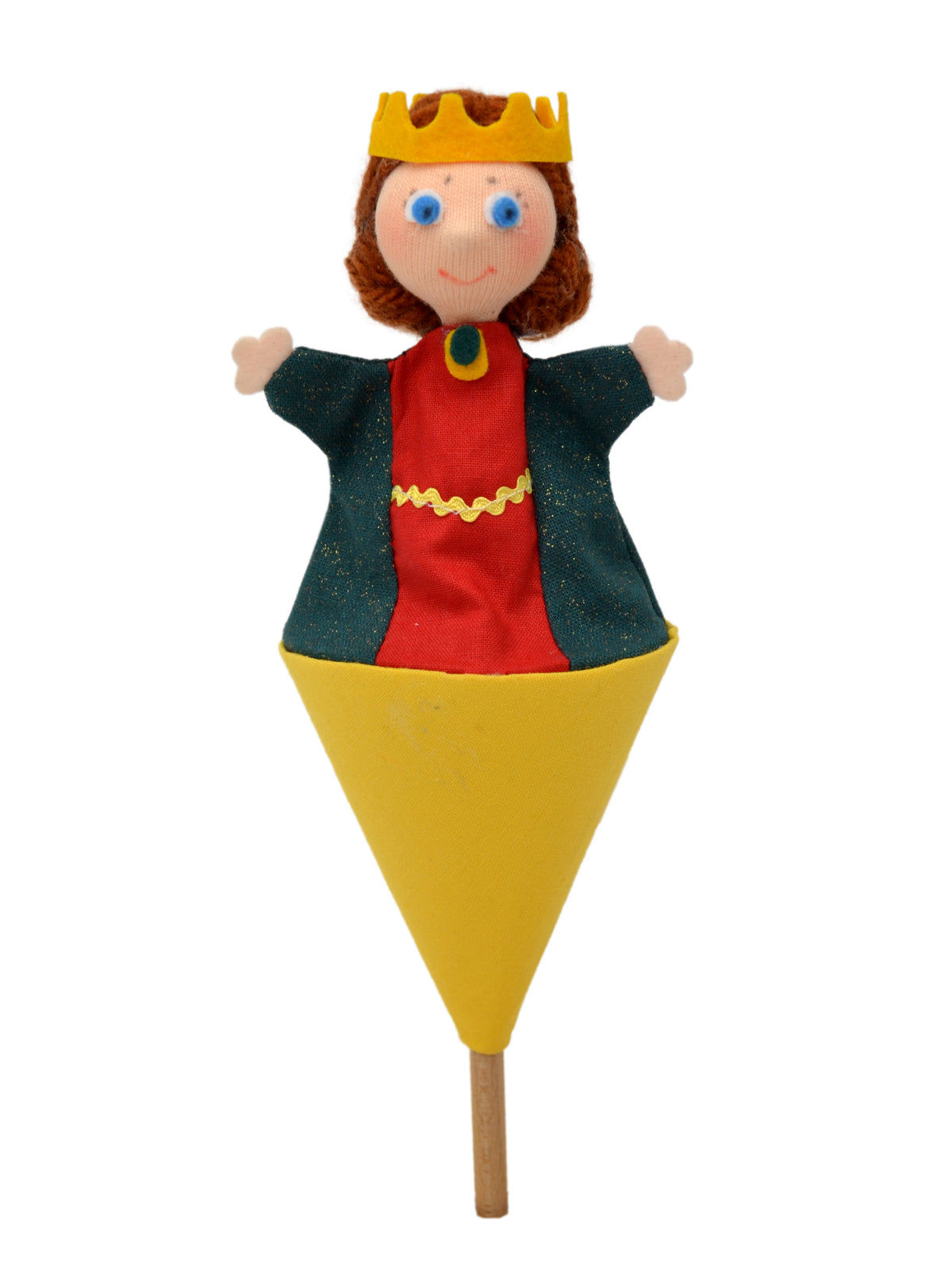 Pop-up Puppet Queen 20 cm, Multicolour Pop-up Puppet - Pintado & Lacado