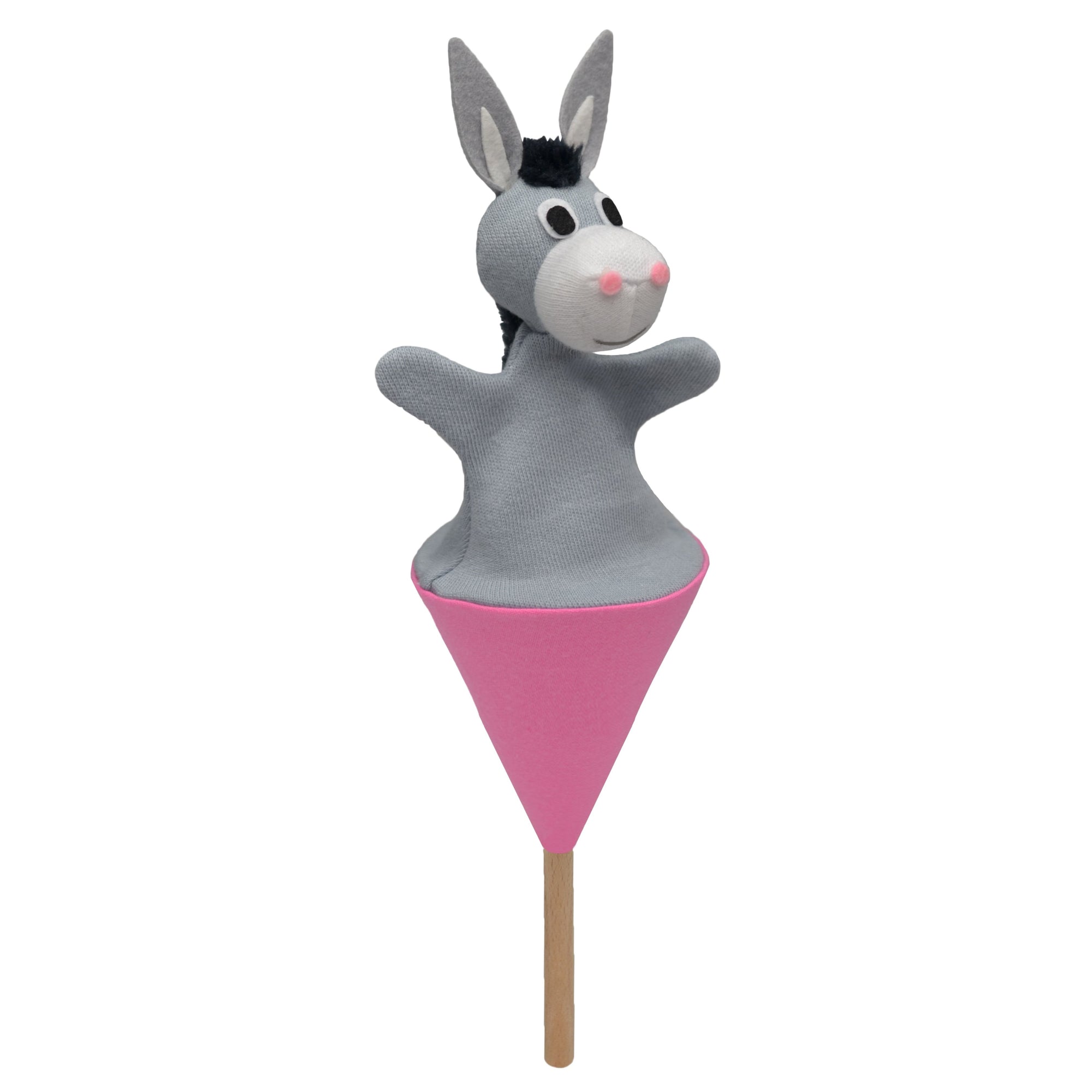 Kornoutová loutka Osel 22 cm