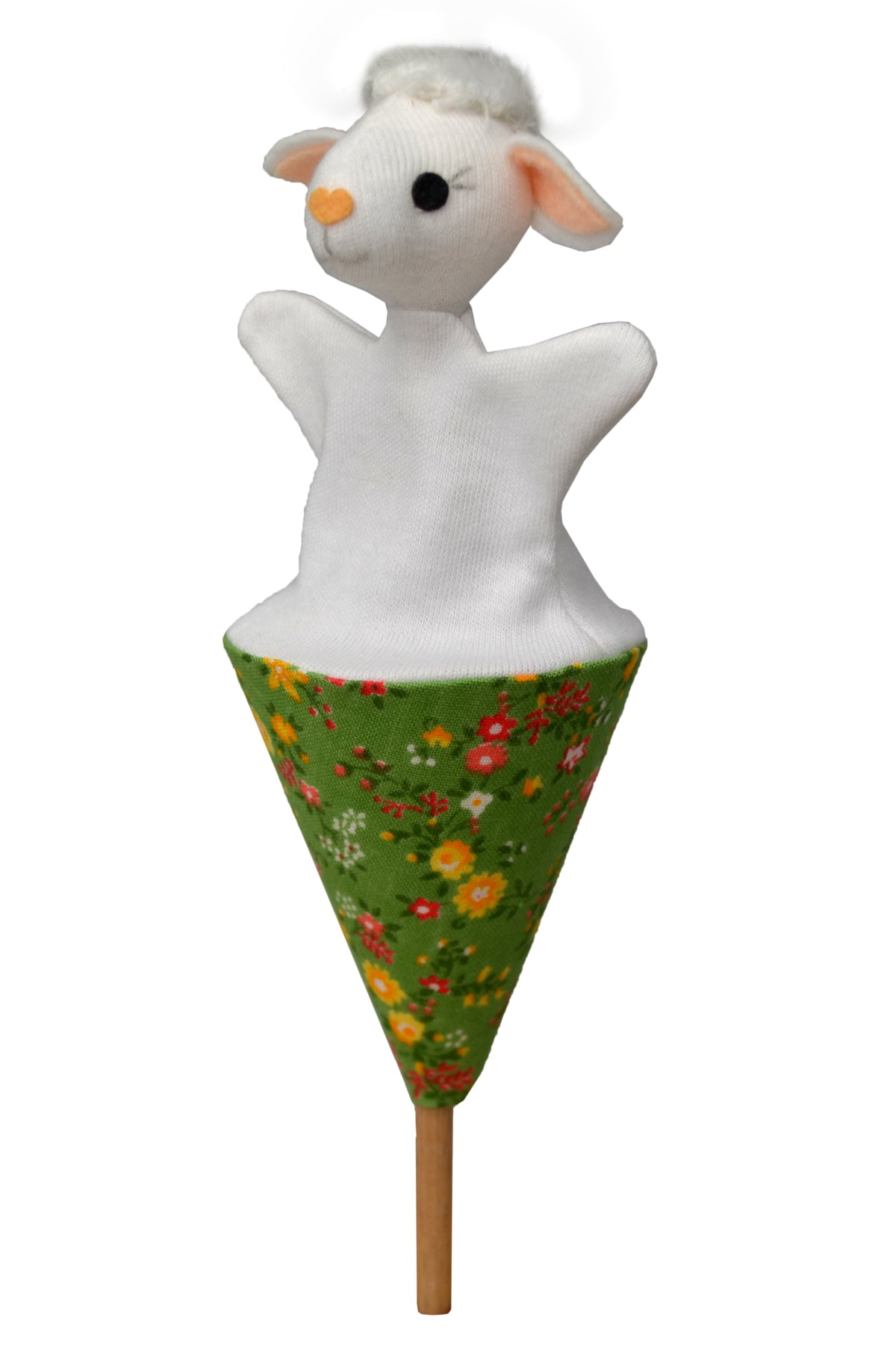 Pop-up Puppet Sheep 20 cm, Multicolour Pop-up Puppet - Pintado & Lacado