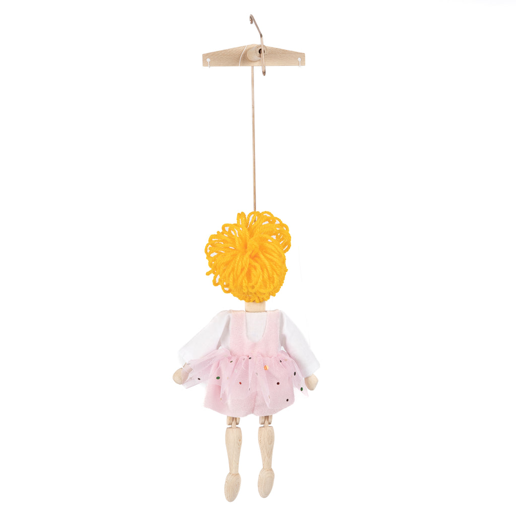 Marionette Ballerina 44 cm, Multicolour Marionette - Pintado & Lacado