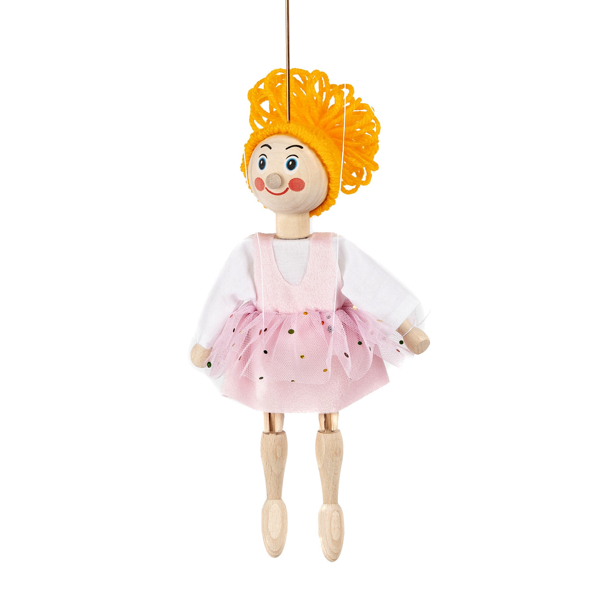 Marionette Ballerina 44 cm, Multicolour Marionette - Pintado & Lacado