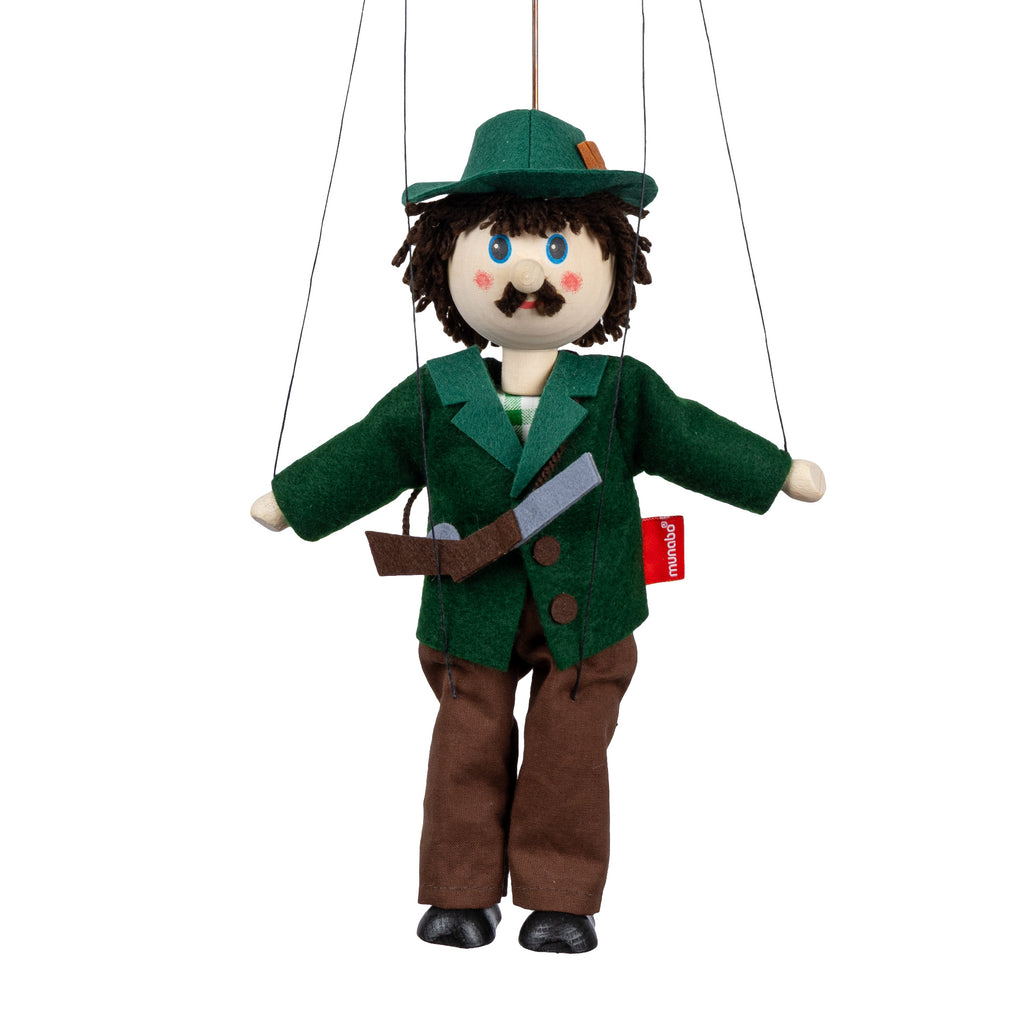Marionette Jäger 43 cm, 18109C Marionette - Pintado & Lacado