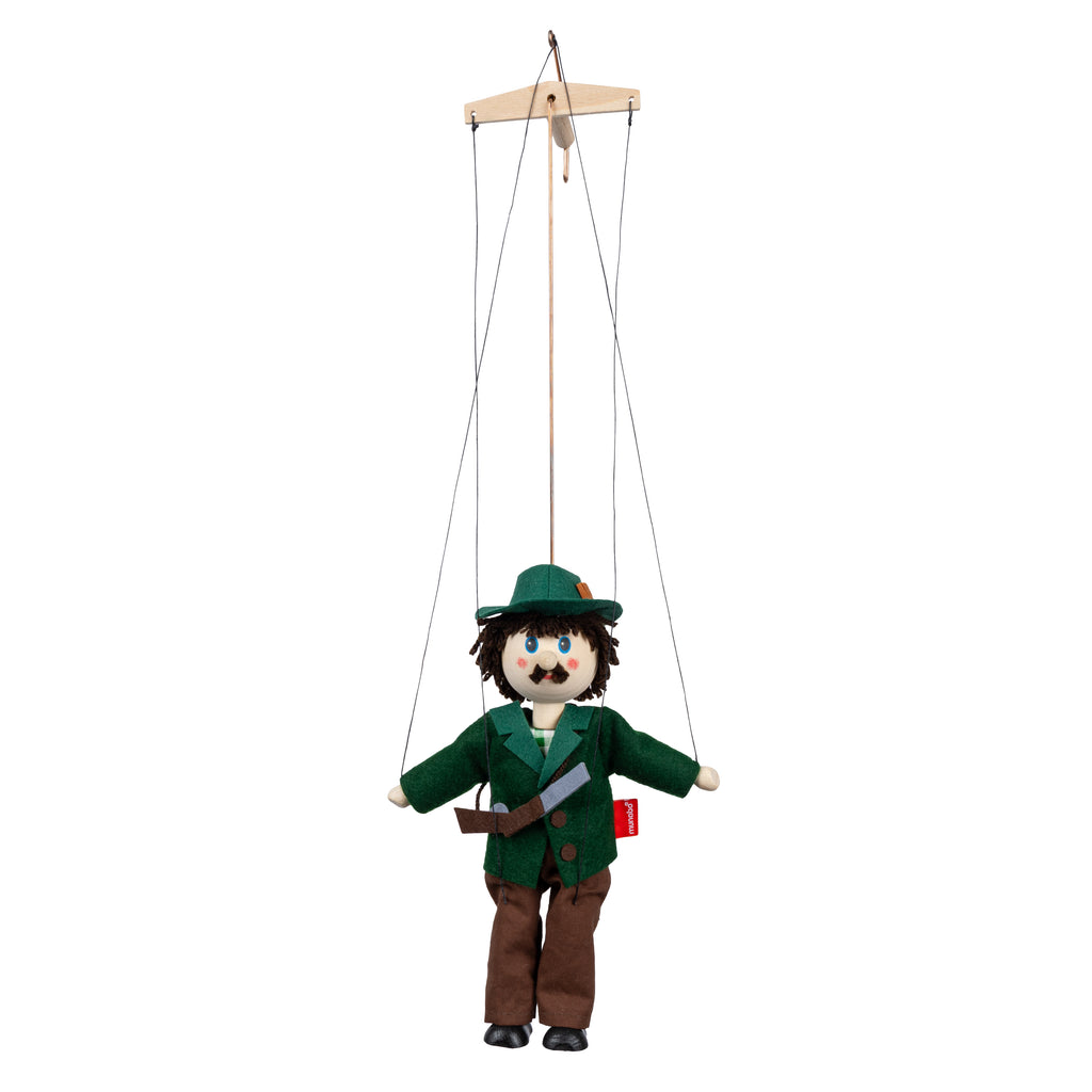 Marionette Jäger 43 cm, 18109C Marionette - Pintado & Lacado