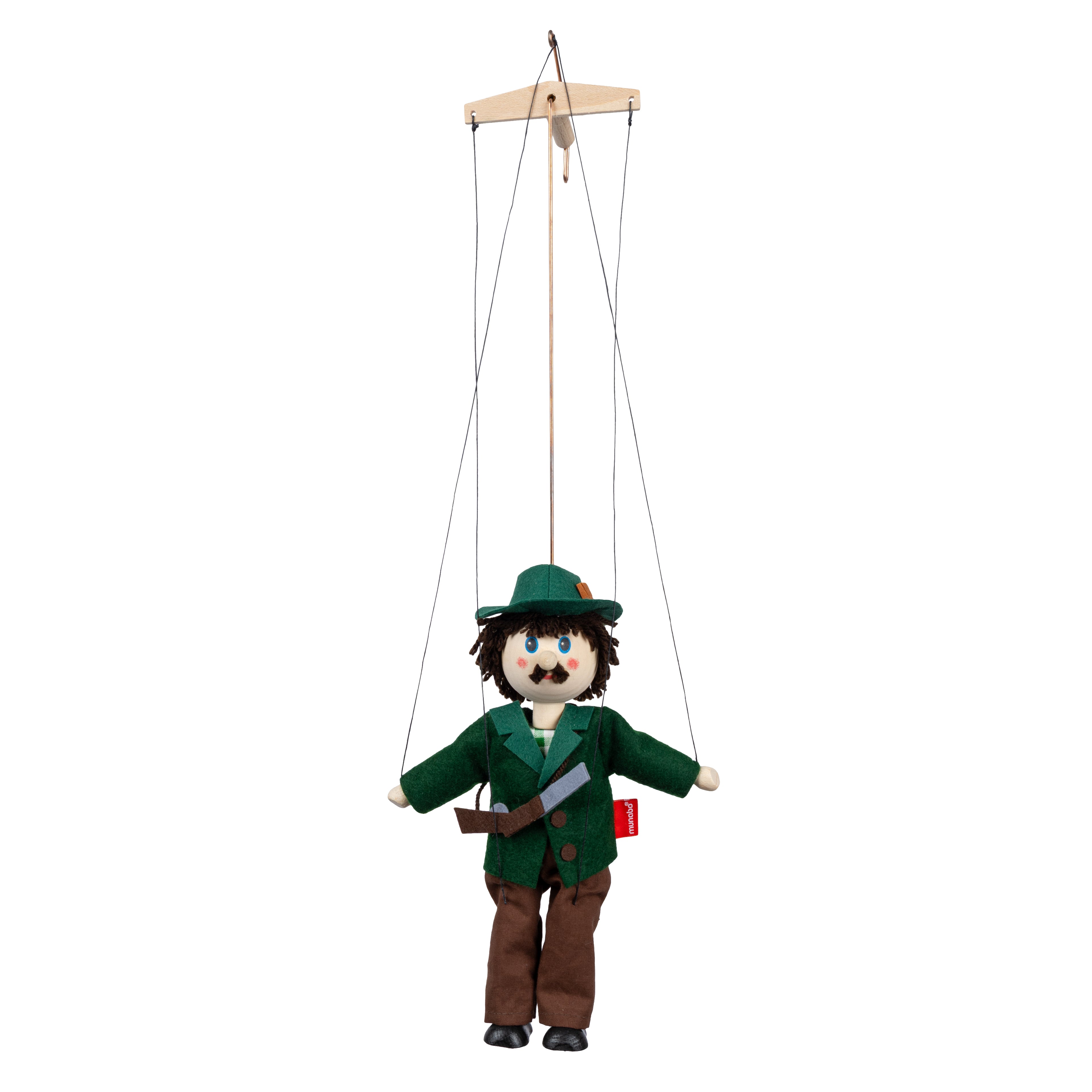 Marionette Jäger 43 cm, 18109C Marionette - Pintado & Lacado