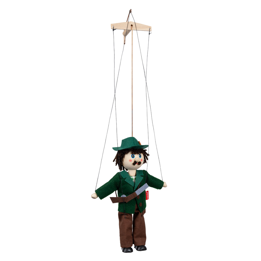 Marionette Jäger 43 cm, 18109C Marionette - Pintado & Lacado