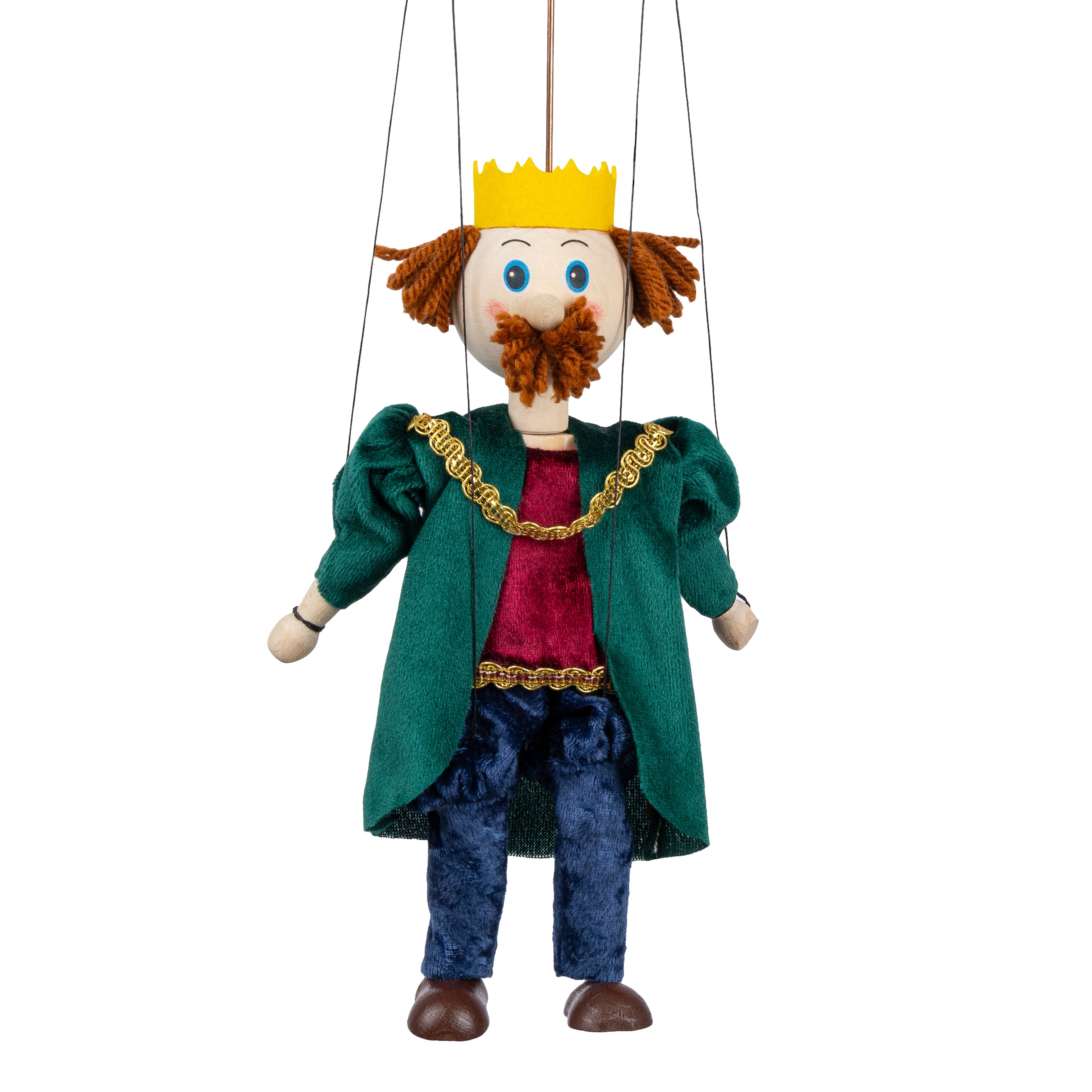 Marionette König 43 cm, 18114D Marionette - Pintado & Lacado