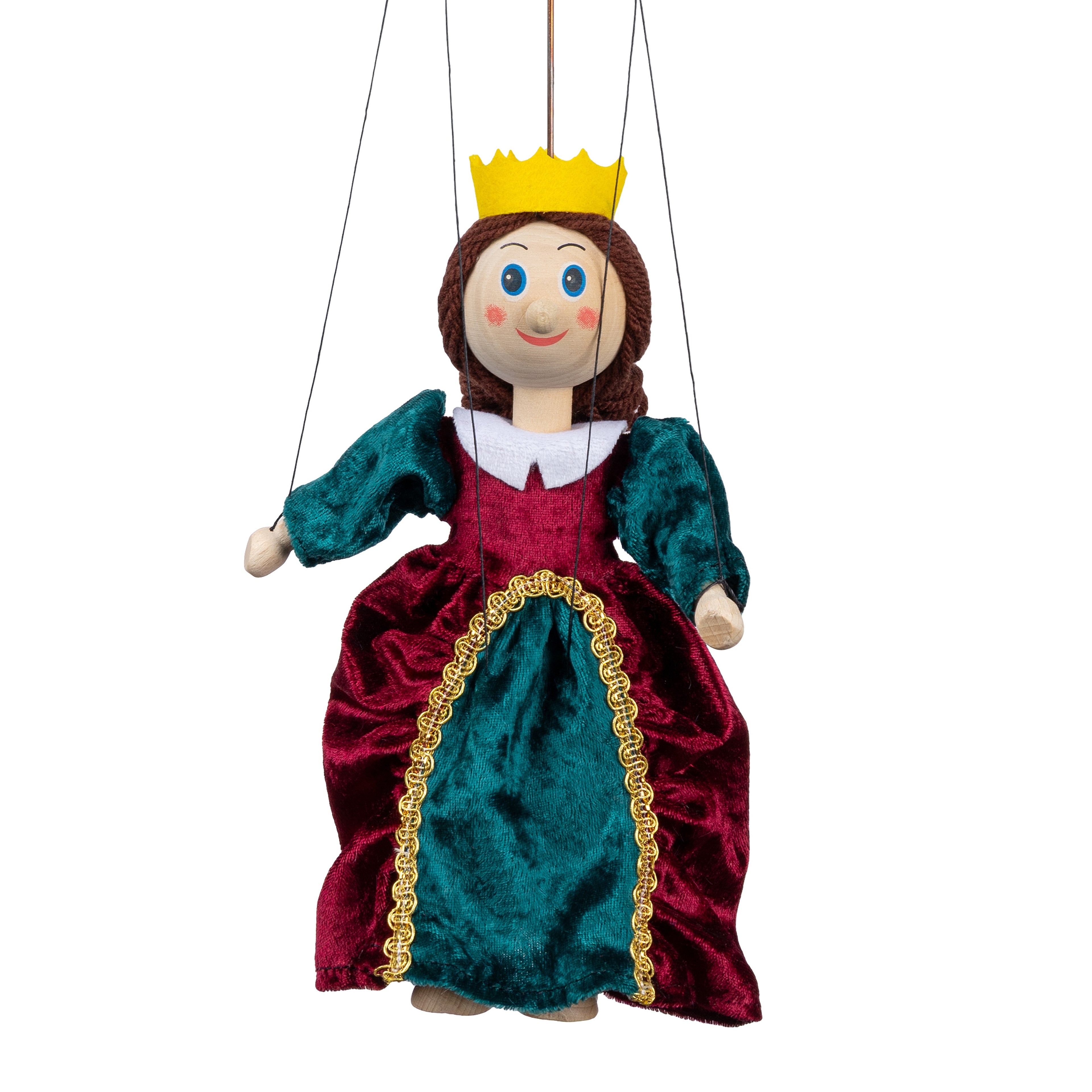 Marionette Königin 43 cm, 18115E Marionette - Pintado & Lacado