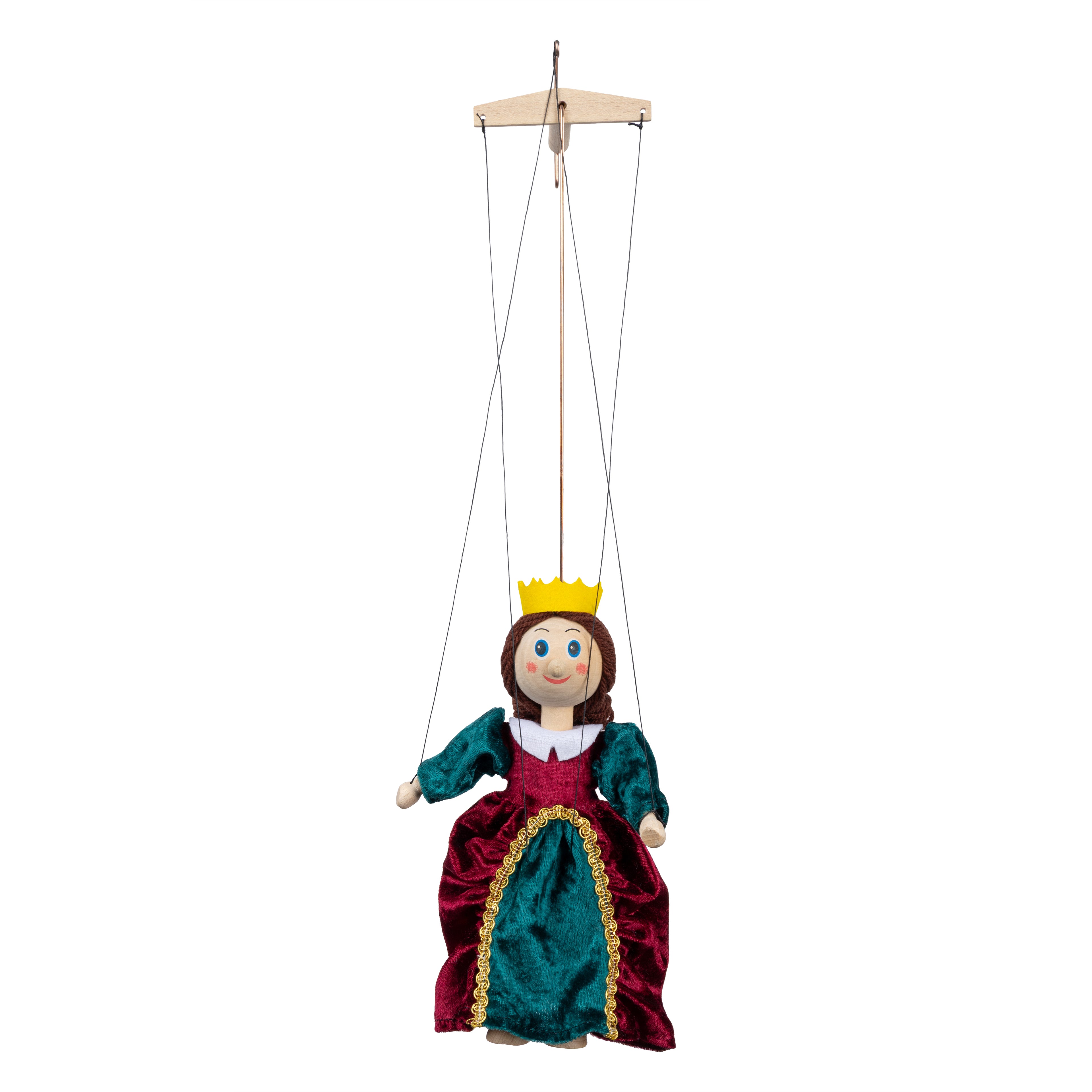 Marionette Königin 43 cm, 18115E Marionette - Pintado & Lacado