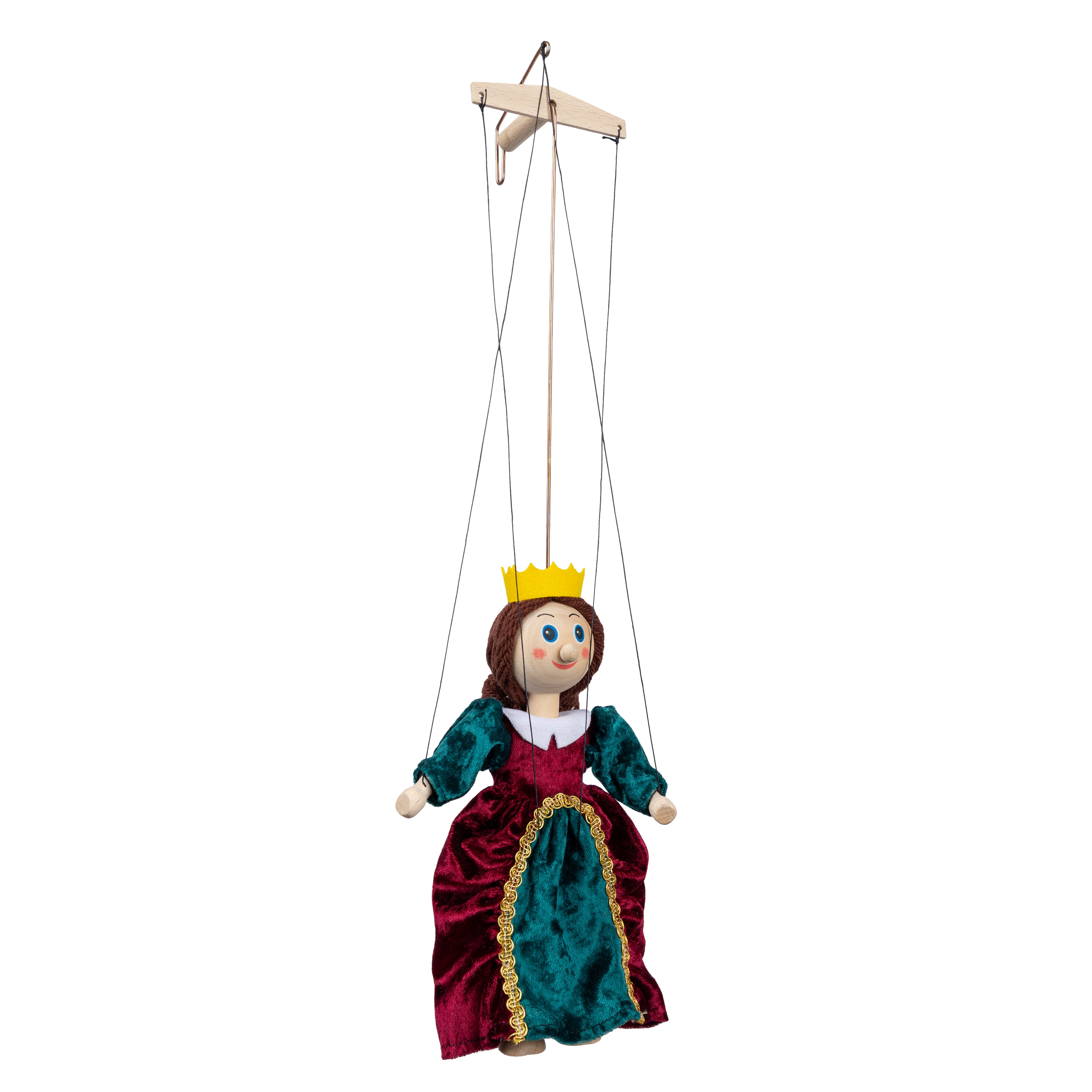 Marionette Königin 43 cm, 18115E Marionette - Pintado & Lacado