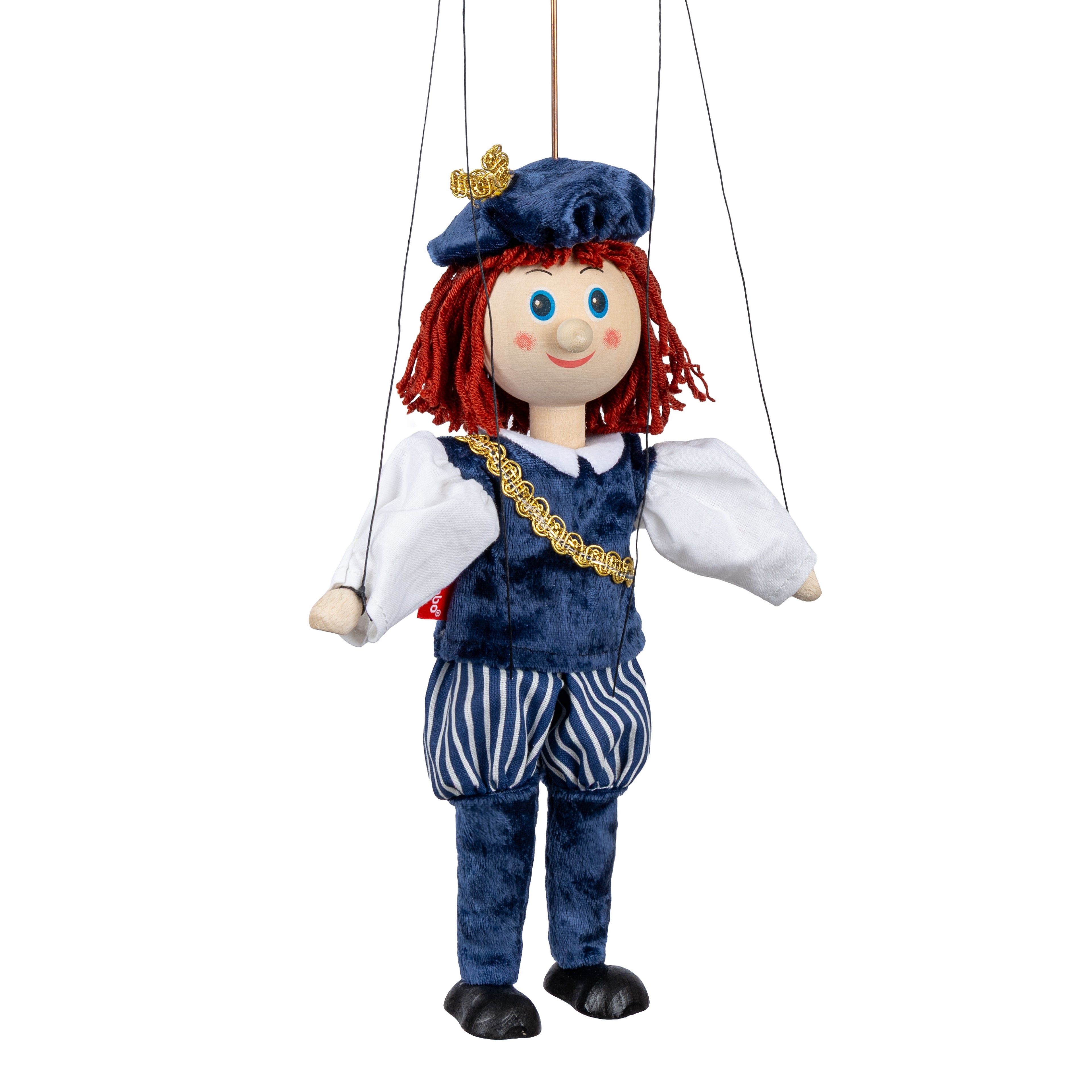 Marionette Prinz 43 cm, 18116E Marionette - Pintado & Lacado