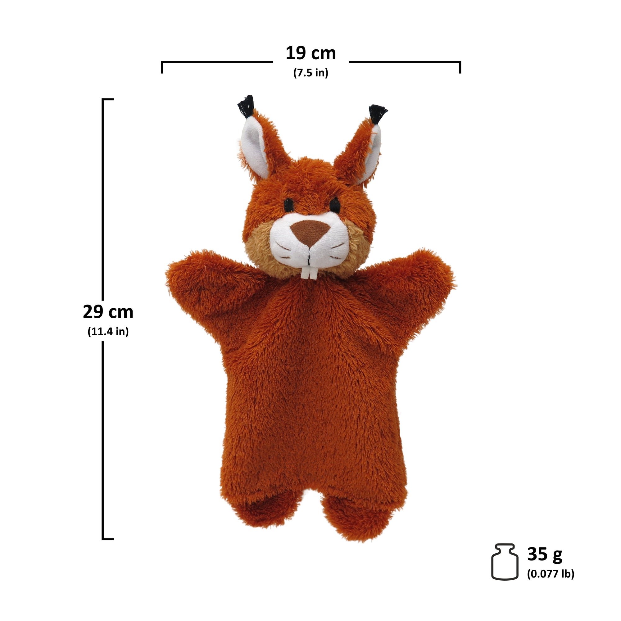 Handpuppe Eichhörnchen 29 cm, 20302A