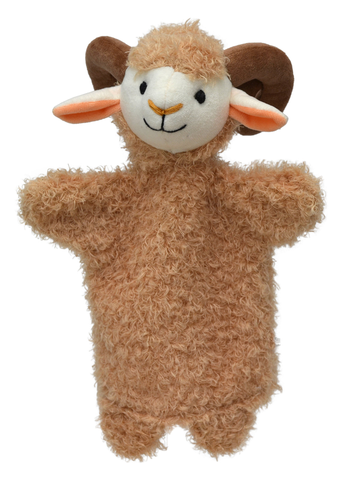 Hand Puppet Ram 27 cm, Brown
