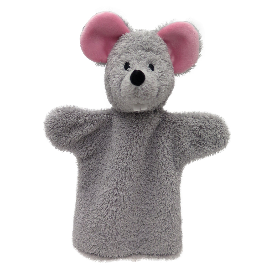 Hand Puppet Mouse 26 cm, Grey