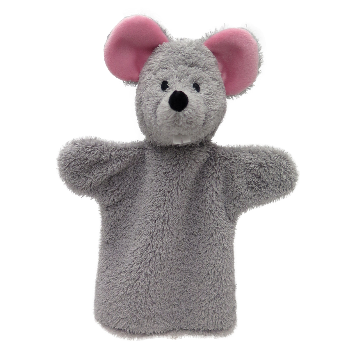 Hand Puppet Mouse 26 cm, Grey
