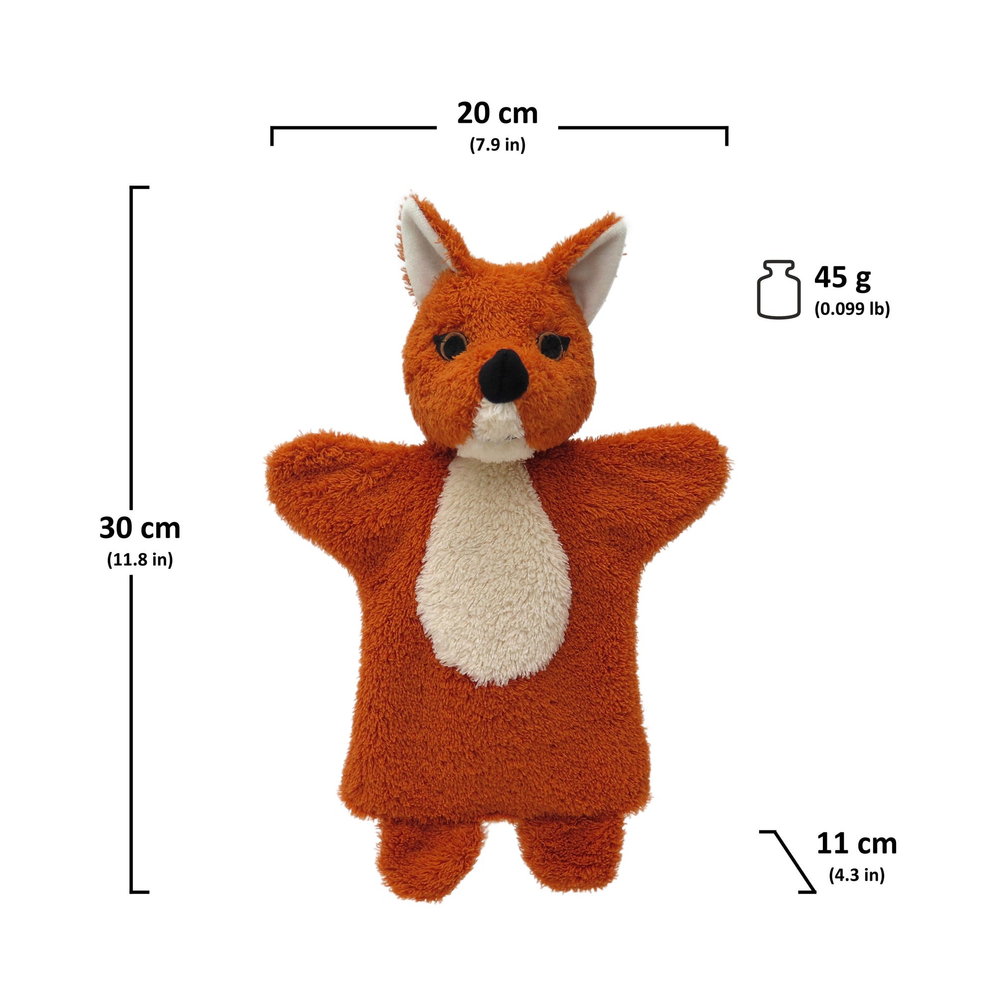 Handpuppe Fox 30 cm, 20338A