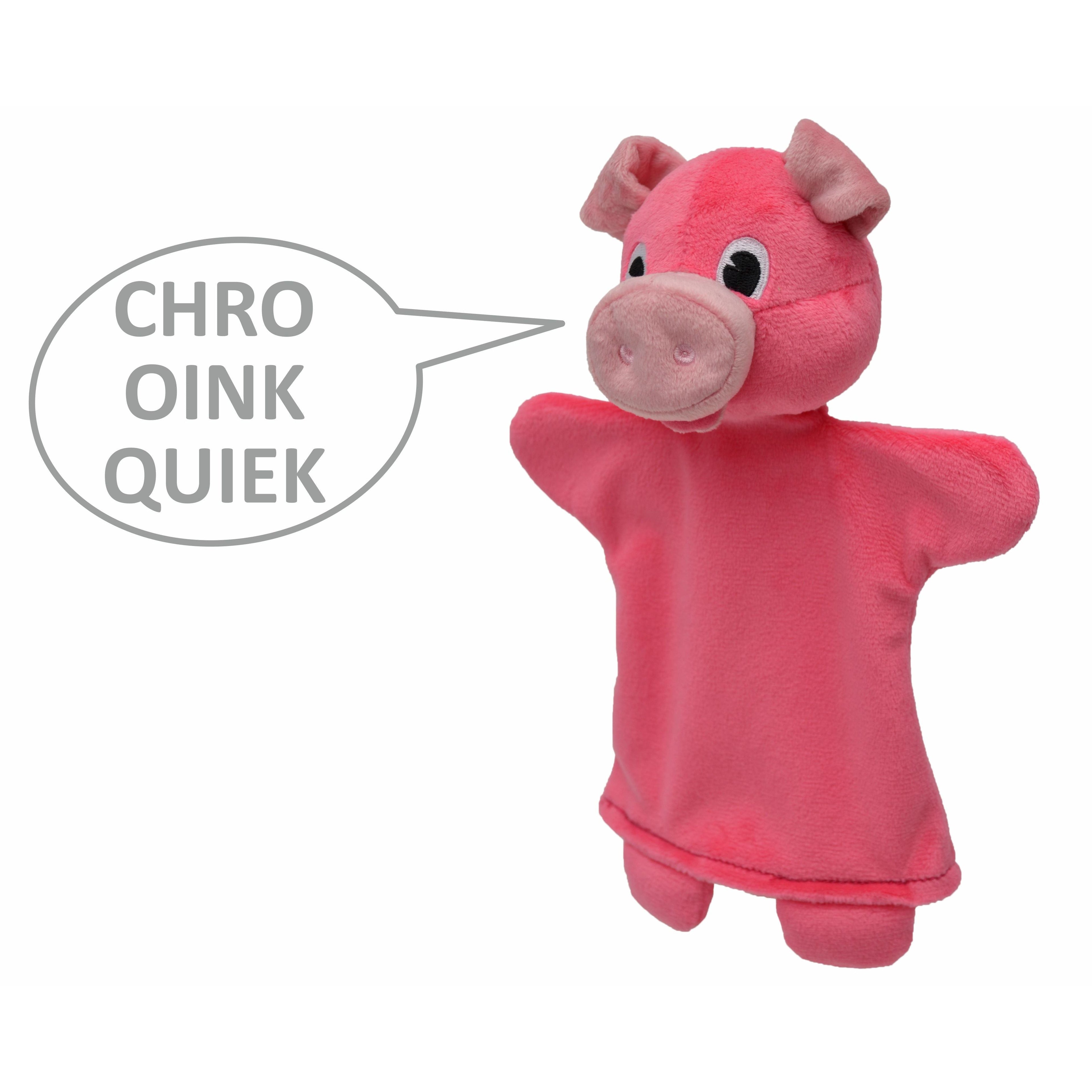 Handpuppe Schwein Sprechend 26 cm, 20394Z