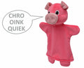 Hand Puppet Pig Speaking 26 cm, Pink Hand Puppet - Pintado & Lacado