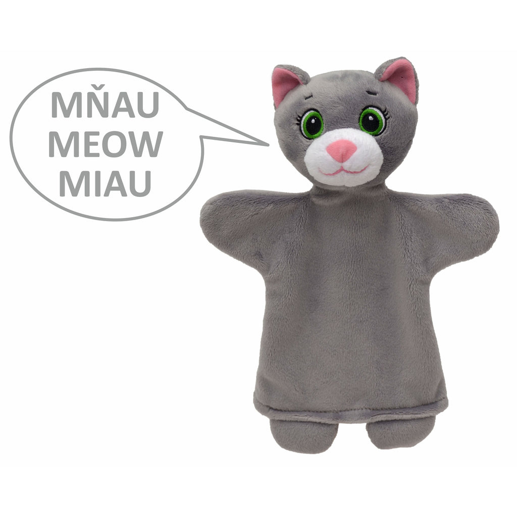 Maňásek na ruku Kočka 26 cm