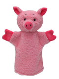 Hand Puppet Pig Speaking 26 cm, Pink