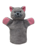 Hand Puppet Cat Speaking 25 cm, Grey Hand Puppet - Pintado & Lacado