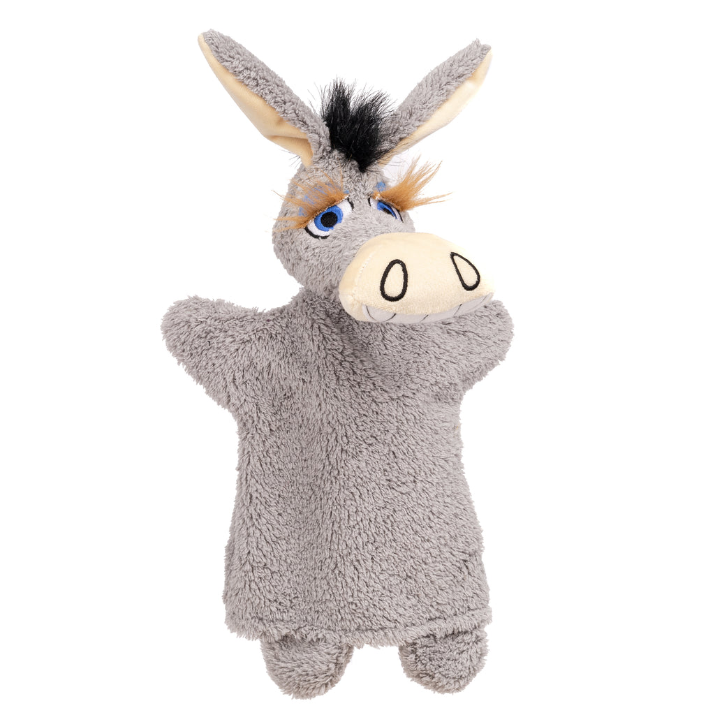 Hand Puppet Donkey 34 cm, Grey Hand Puppet - Pintado & Lacado